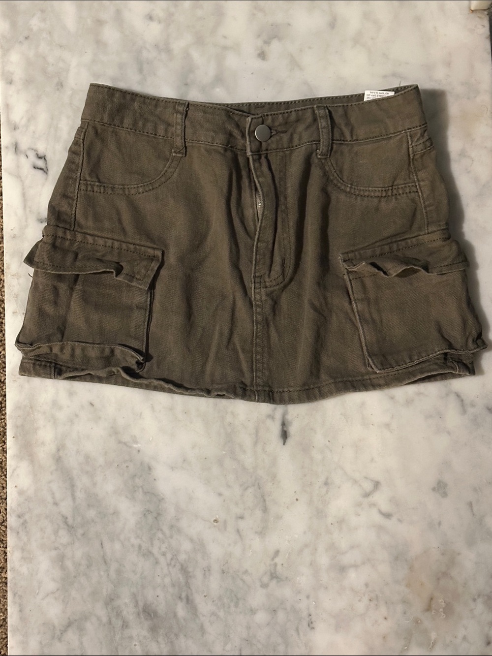 SHEIN Olive Cargo Skort Shorts